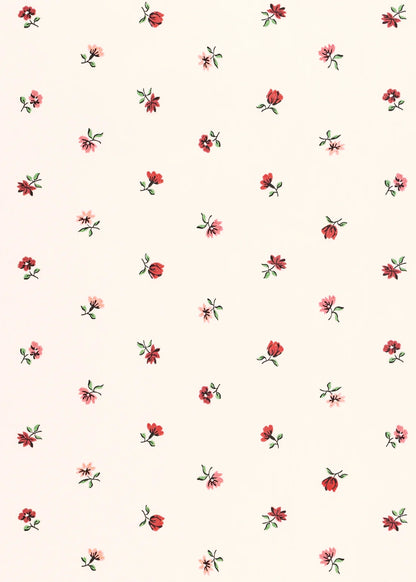Petites Fleurs Wallpaper - Berry