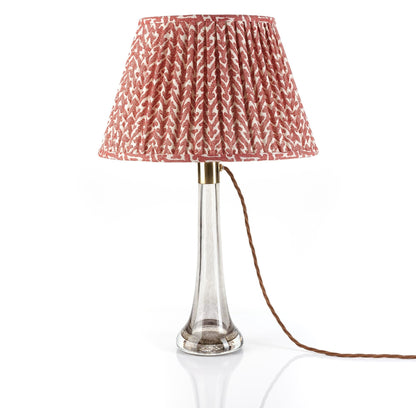 Lampshade in Red Rabanna Cotton