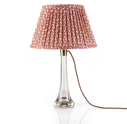 16 Inch Round Gathered Bedwyn Lampshade - Red Rabanna