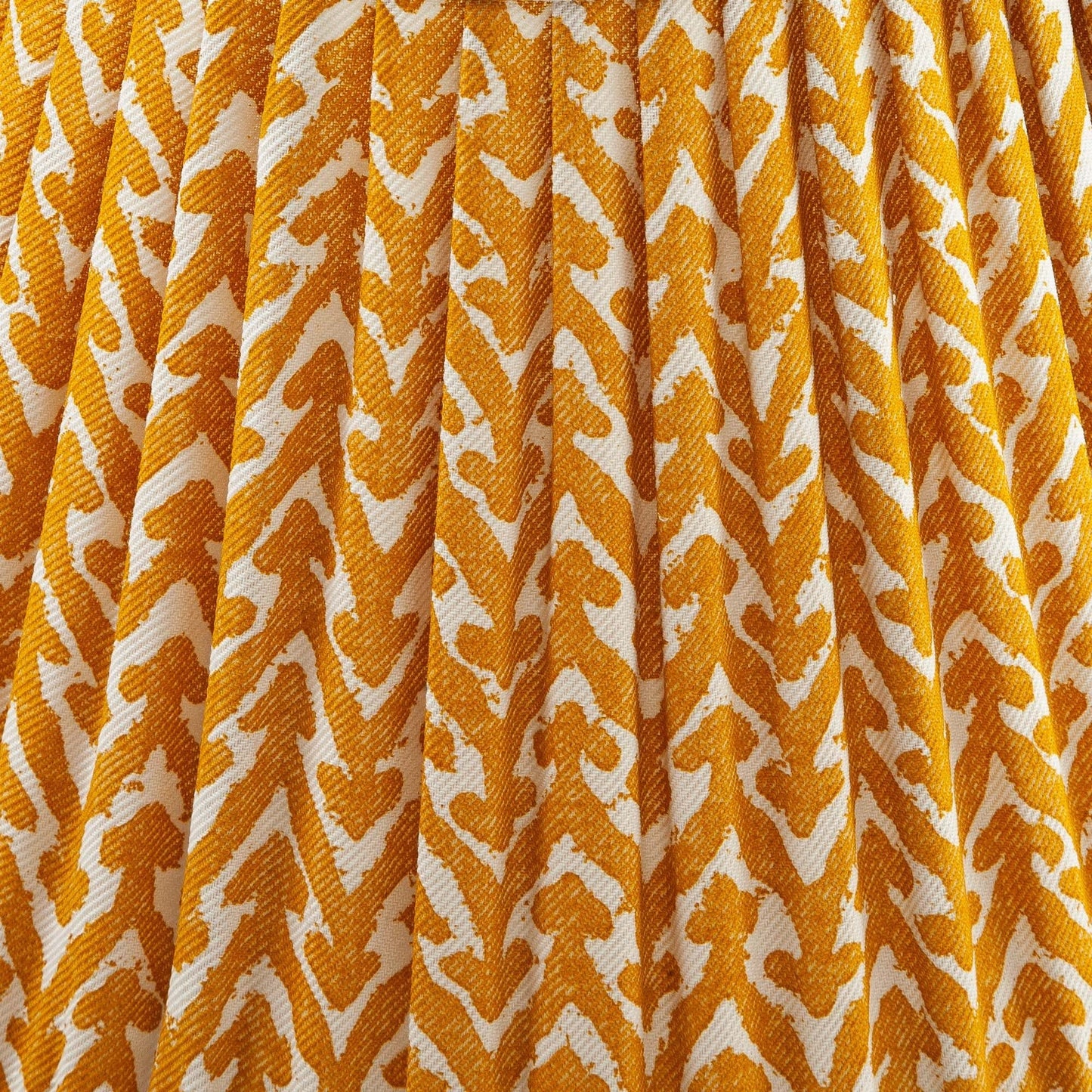 16 Inch Round Gathered Bedwyn Lampshade - Yellow Rabanna