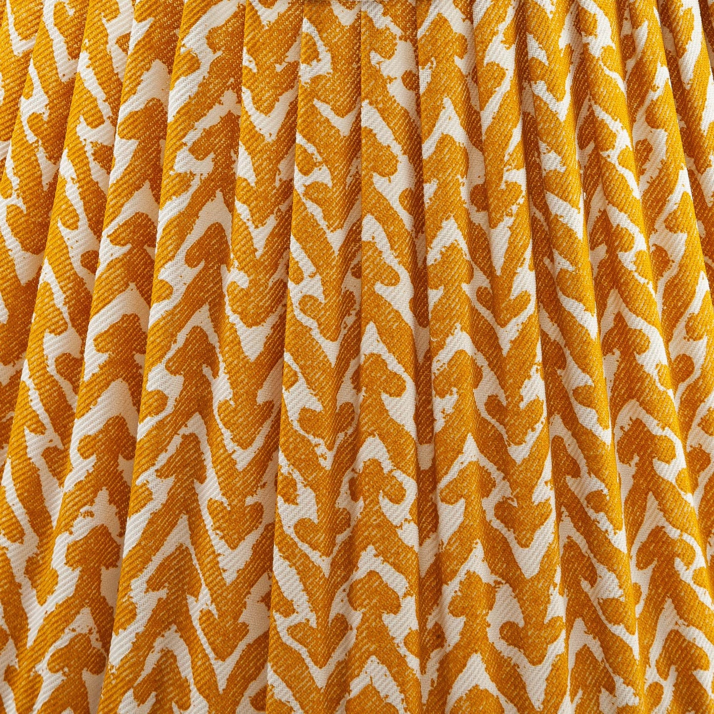 16 Inch Oval Gathered Bedwyn Lampshade - Yellow Rabanna