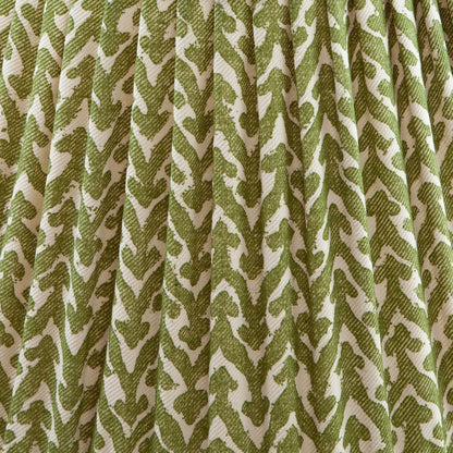 16 Inch Round Gathered Bedwyn Lampshade - Green Rabanna