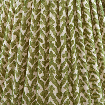 16 Inch Oval Gathered Bedwyn Lampshade - Green Rabanna