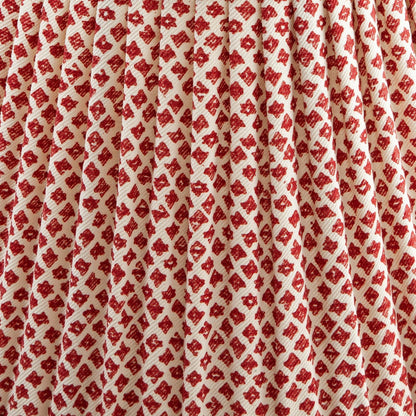 16 Inch Round Gathered Bedwyn Lampshade - Red Marden