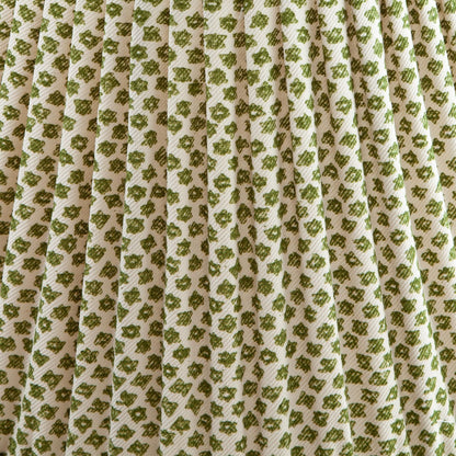 16 Inch Oval Gathered Bedwyn Lampshade - Green Marden
