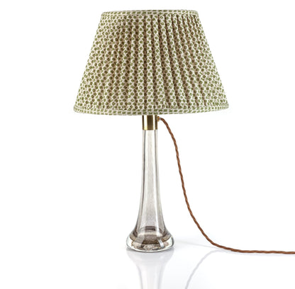 16 Inch Round Gathered Bedwyn Lampshade - Green Marden
