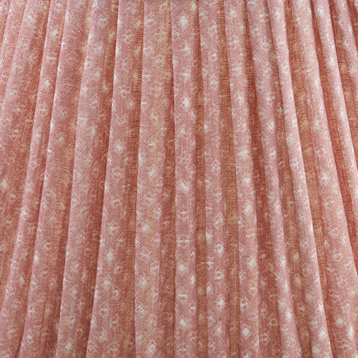 16 Inch Round Gathered Bedwyn Lampshade - Pink Figured