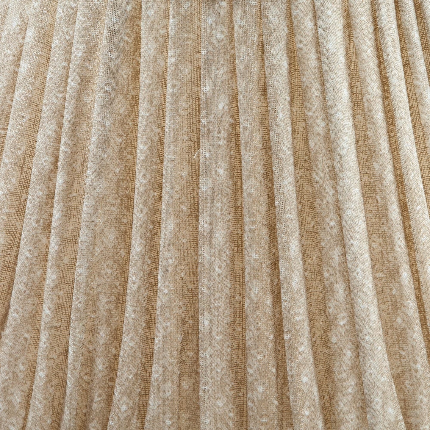 16 Inch Round Gathered Bedwyn Lampshade - Ecru Figured