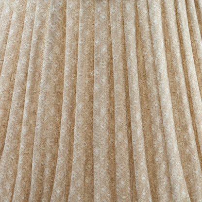 16 Inch Round Gathered Bedwyn Lampshade - Ecru Figured