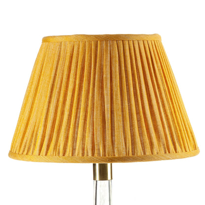 16 Inch Round Gathered Bedwyn Lampshade - Club Yellow