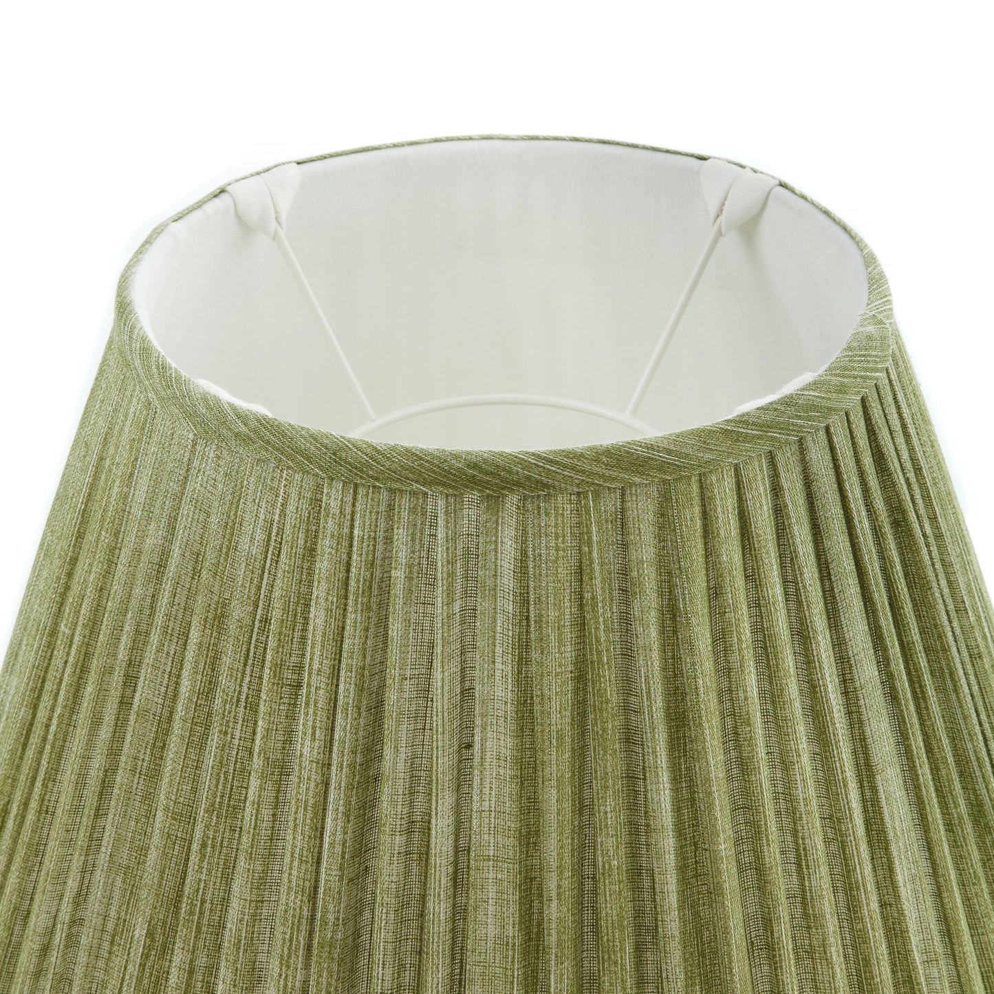 16 Inch Round Gathered Bedwyn Lampshade - Kintyre Green