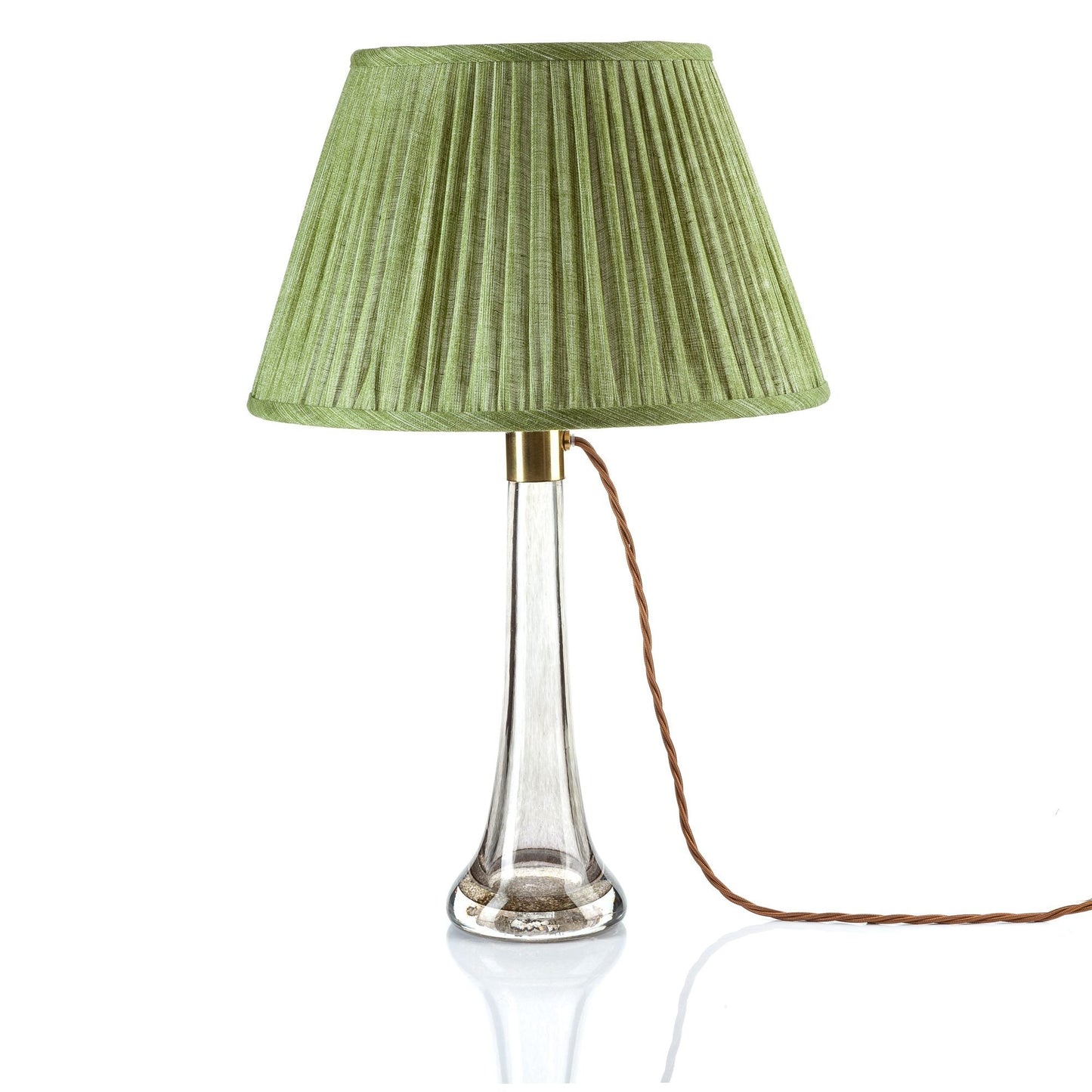 16 Inch Round Gathered Bedwyn Lampshade - Kintyre Green
