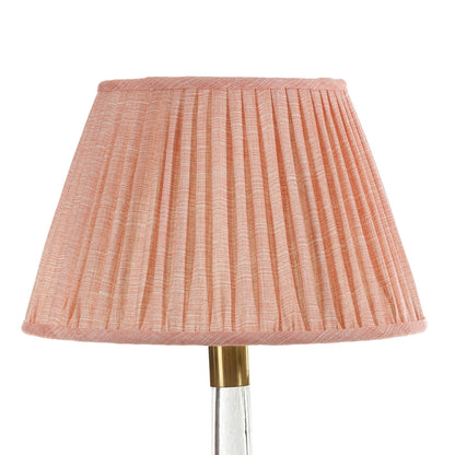 16 Inch Round Gathered Bedwyn Lampshade - Pink Moire
