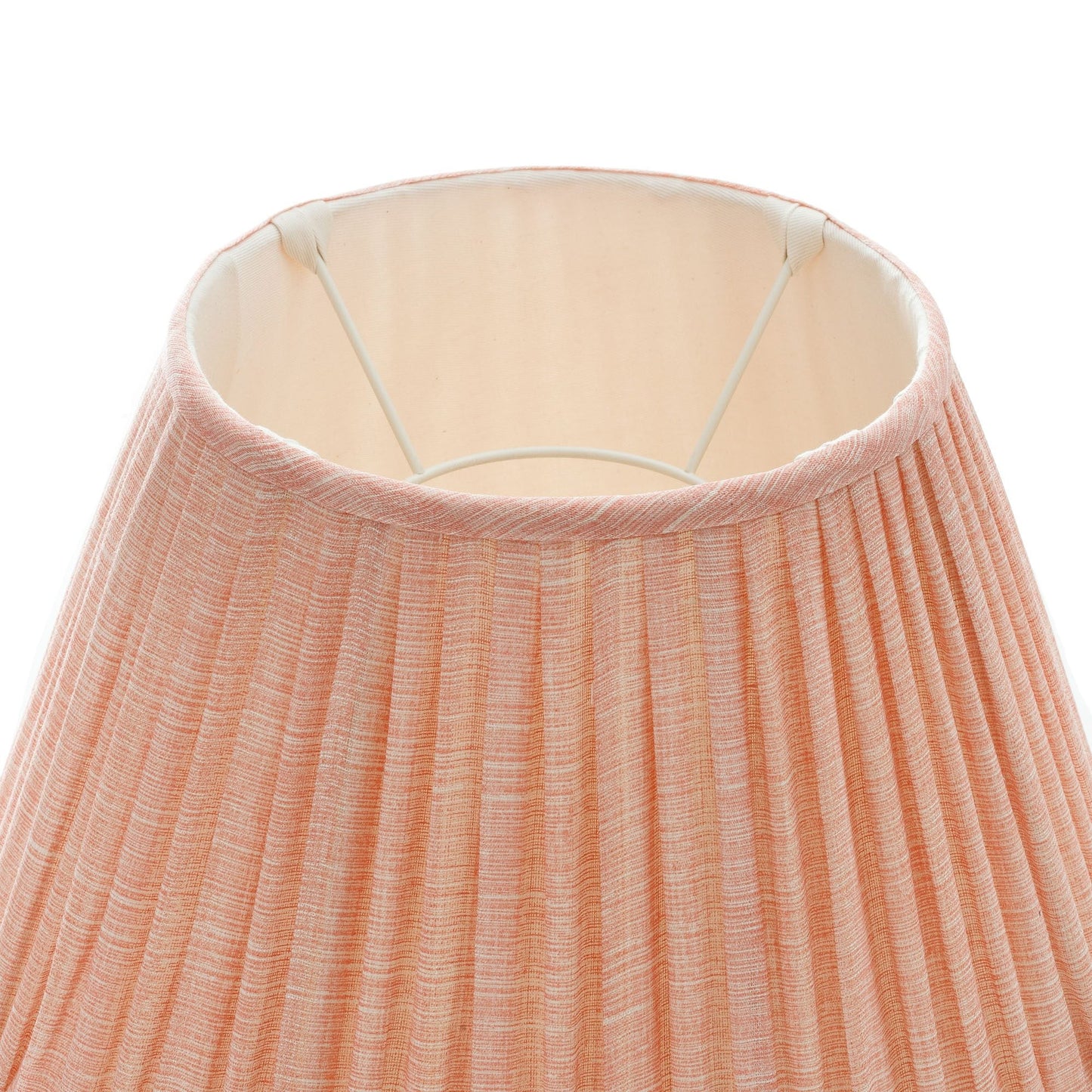 16 Inch Round Gathered Bedwyn Lampshade - Pink Moire