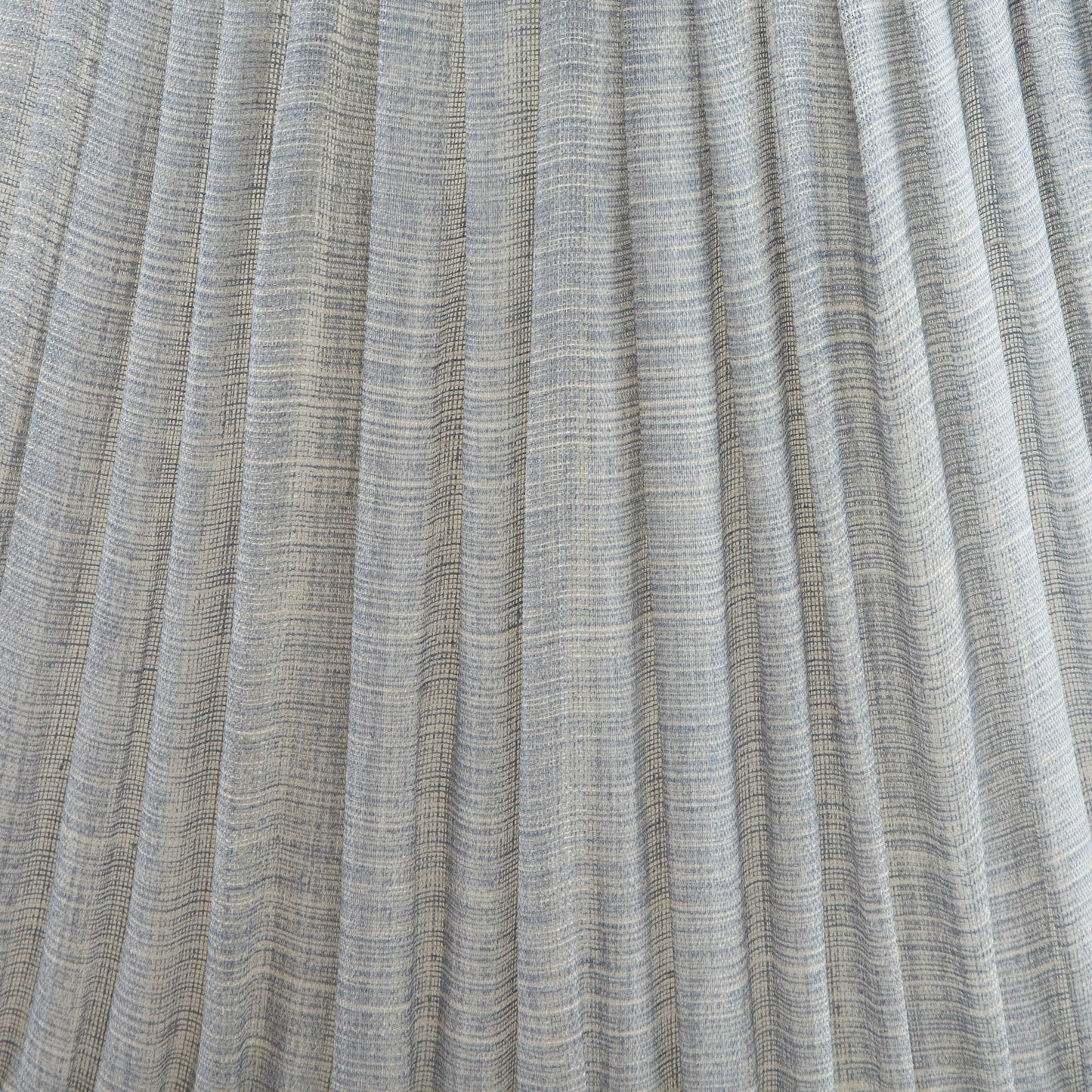 16 Inch Round Gathered Bedwyn Lampshade - Blue Moire