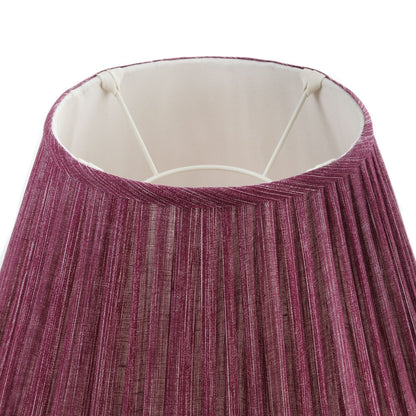 16 Inch Round Gathered Bedwyn Lampshade - Back To The Fuchsia