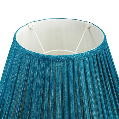 16 Inch Round Gathered Bedwyn Lampshade - Suede Shoes