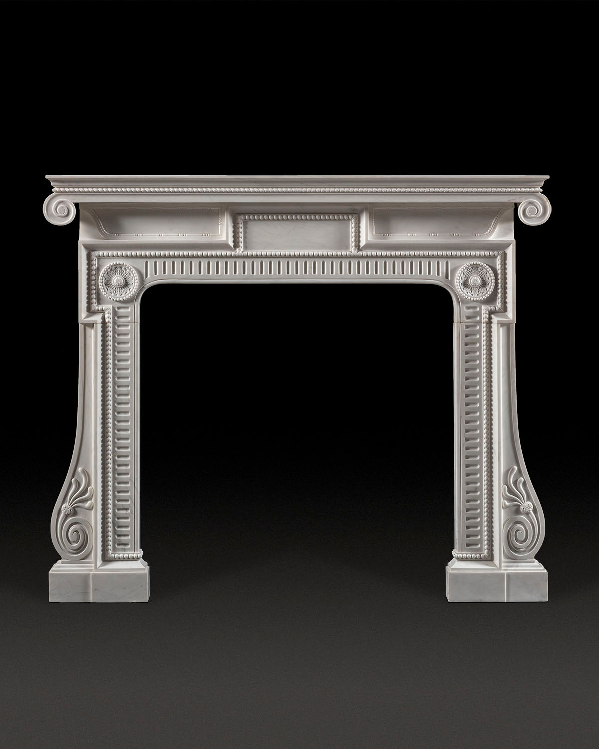 Piranesi Chimneypiece - White Marble
