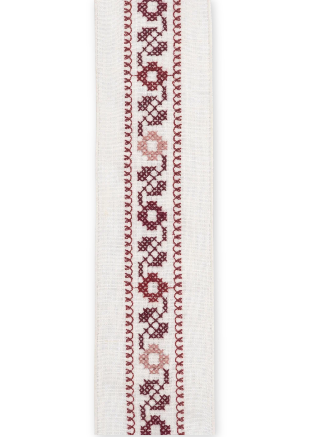 Vine Cross Stitch Braid - Poppy