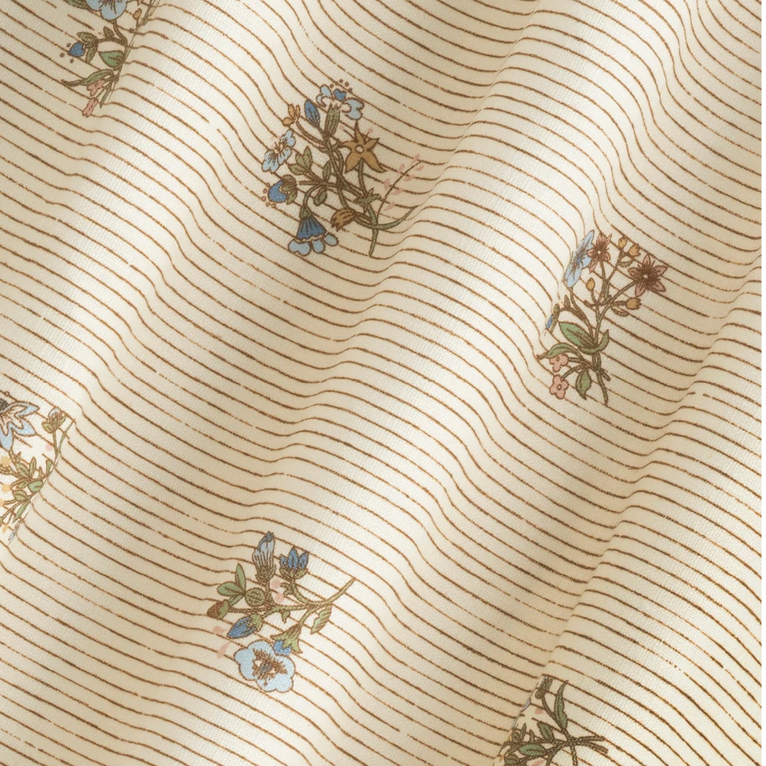 Flax & Field Posy Pinstripe - Multi / Oyster