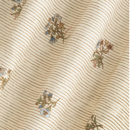 Flax & Field Posy Pinstripe - Multi / Oyster