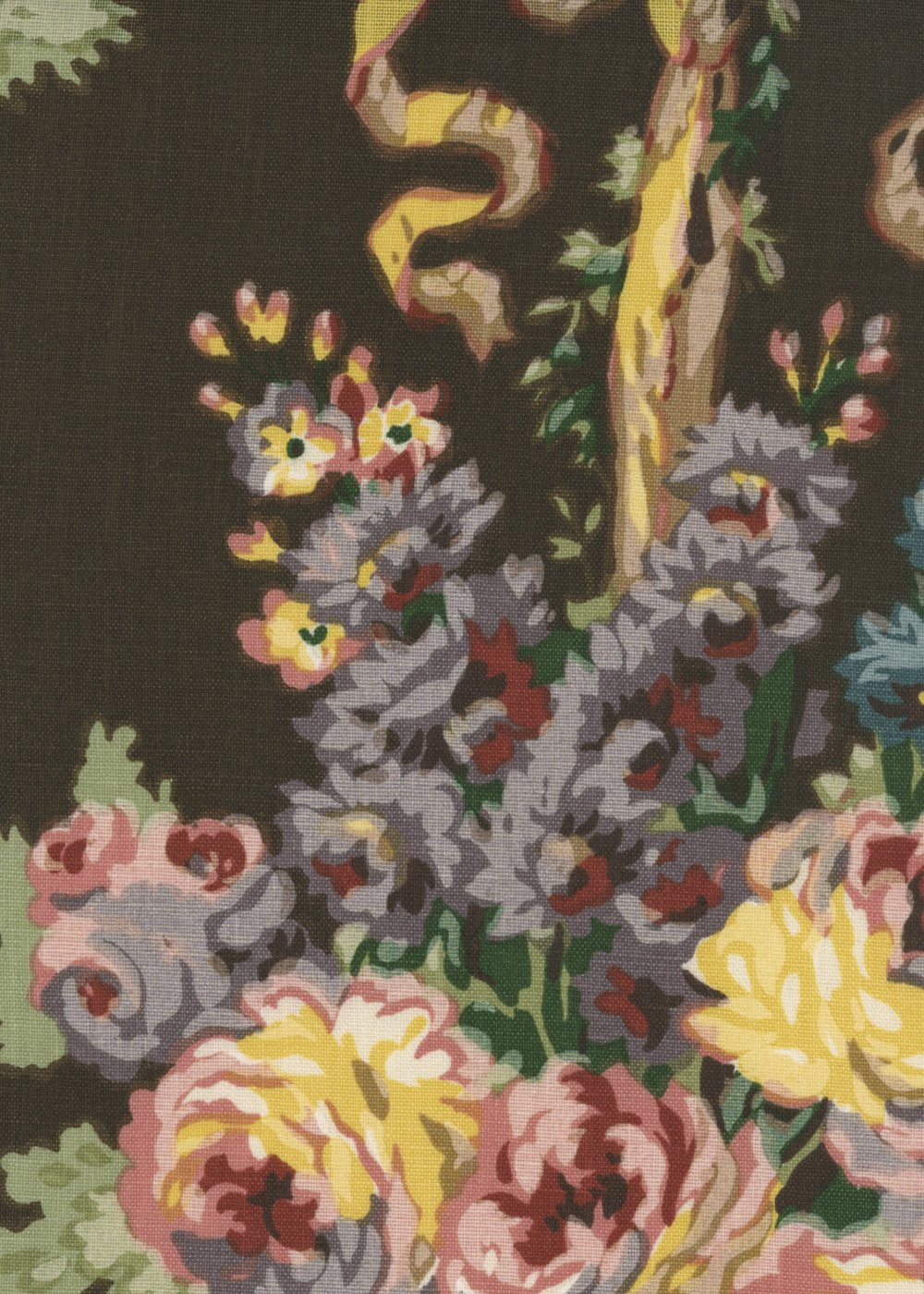 Garden Of Allah On Linen - Brown