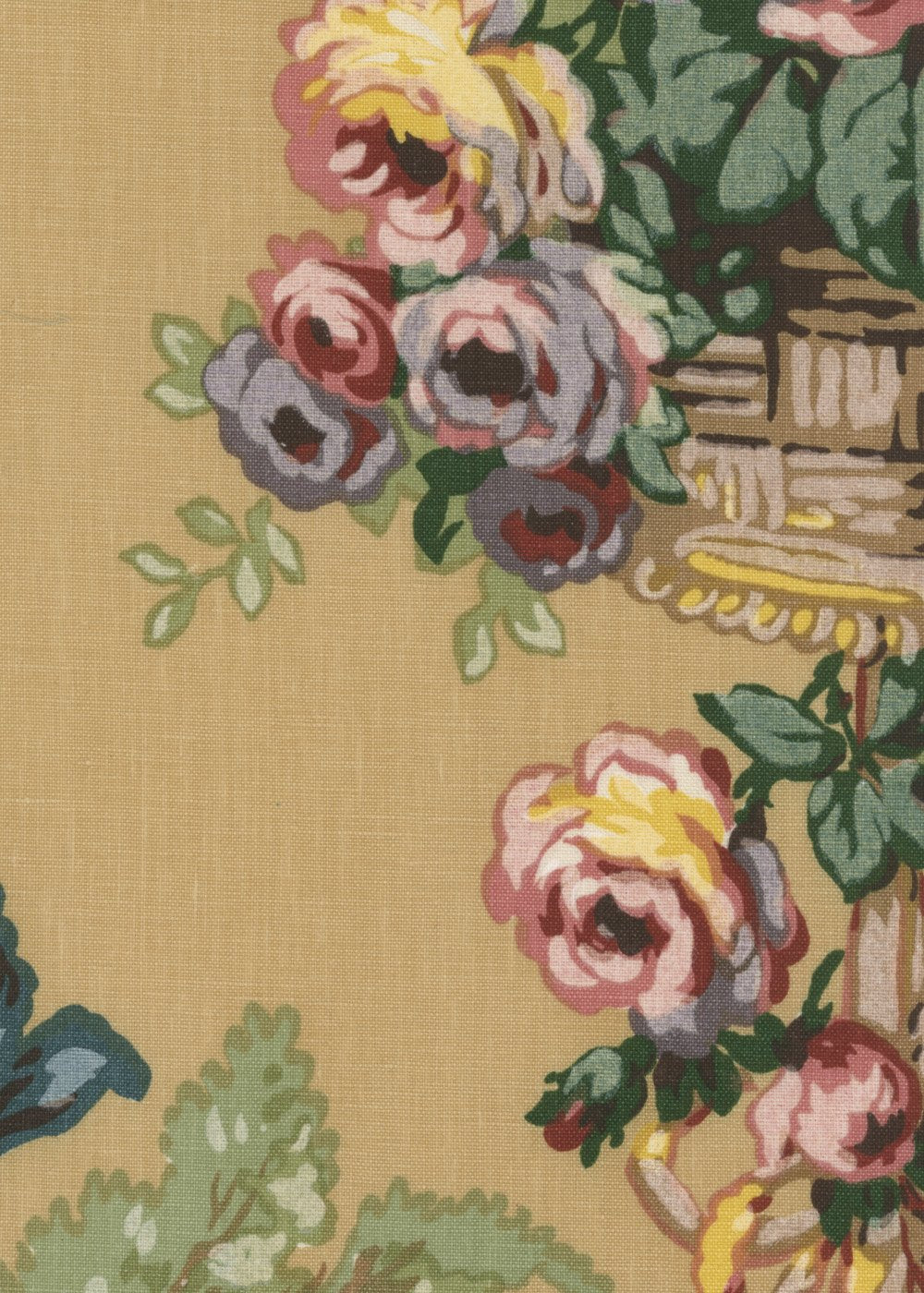 Garden Of Allah On Linen - Camel