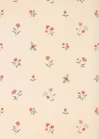 Mirabel Sprig Wallpaper - Rose