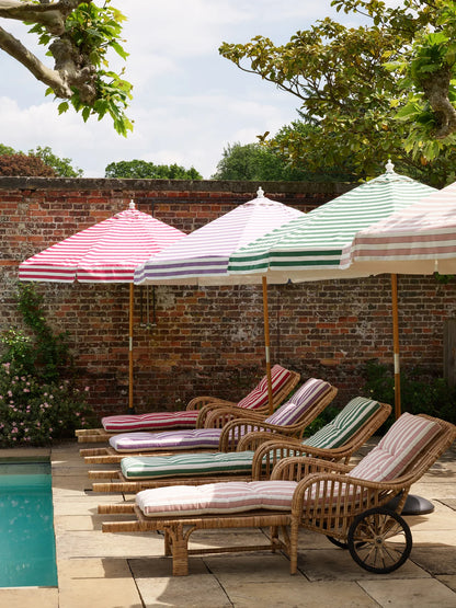 Plain Stripe Outdoor - Sea Blue