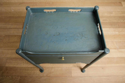 Pot Cupboard - Burnished Teal Paint