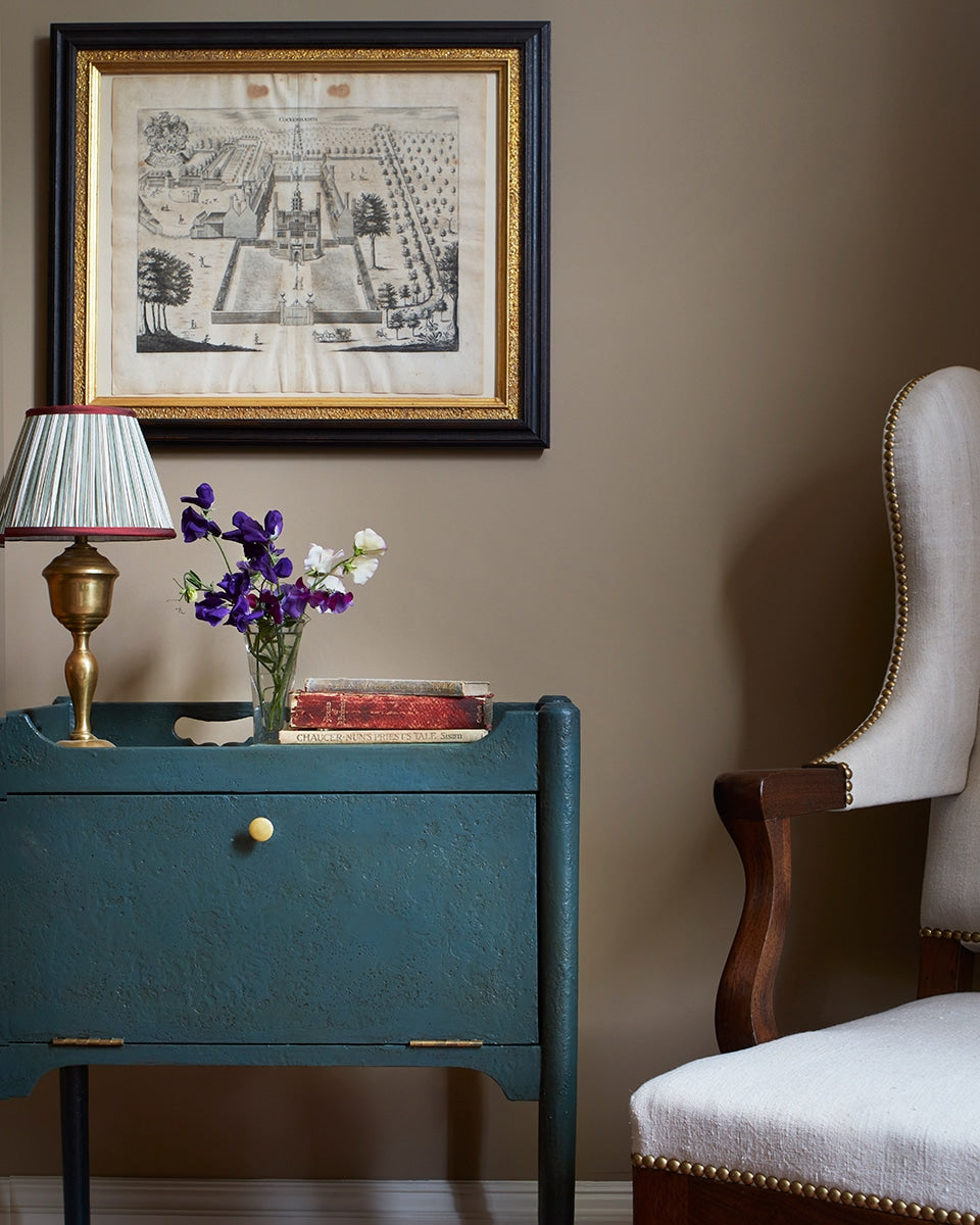 Pot Cupboard - Burnished Teal Paint