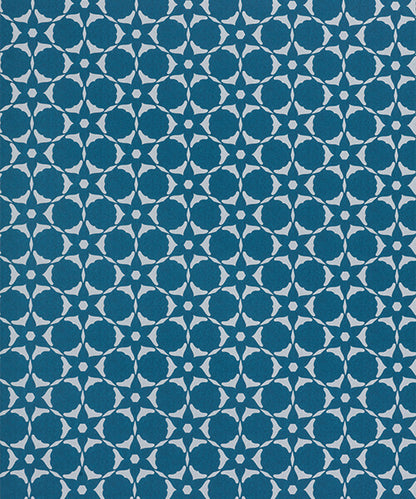 Flower Cut Out Wallpaper - Indigo