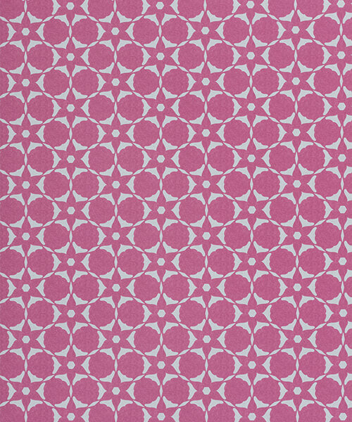 Flower Cut Out Wallpaper - Magenta