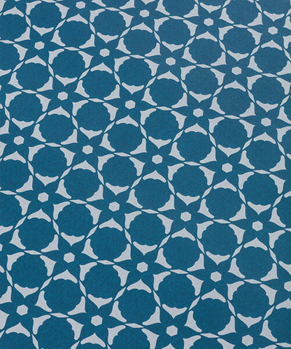 Flower Cut Out Wallpaper - Indigo