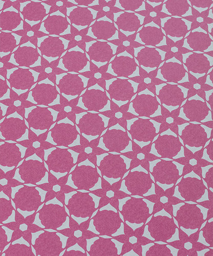 Flower Cut Out Wallpaper - Magenta