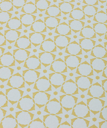 Flower Stencil Wallpaper - Saffron