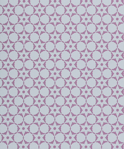 Flower Stencil Wallpaper - Viola