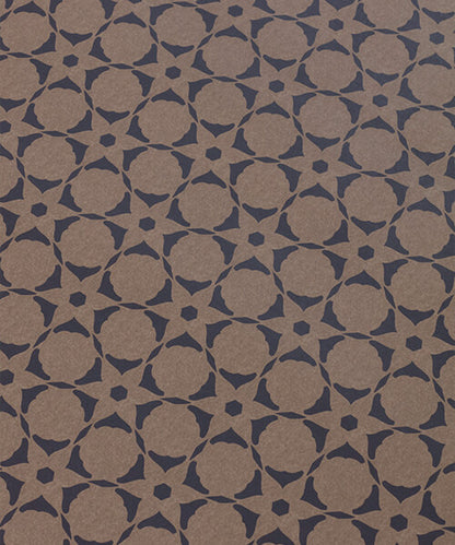 Flower Stencil Wallpaper - Brownstone