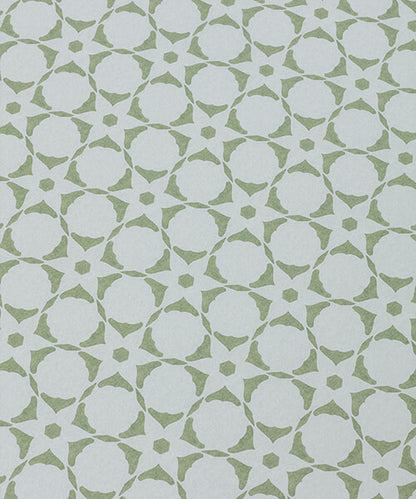 Flower Stencil Wallpaper - Jade