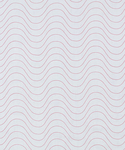 Undulating Lines - Rose / Cream