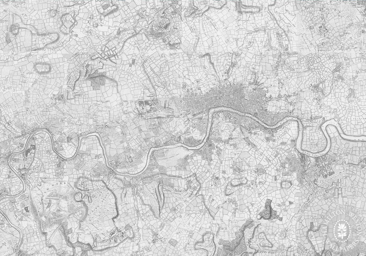London Map, Georgian Wallpaper - 2