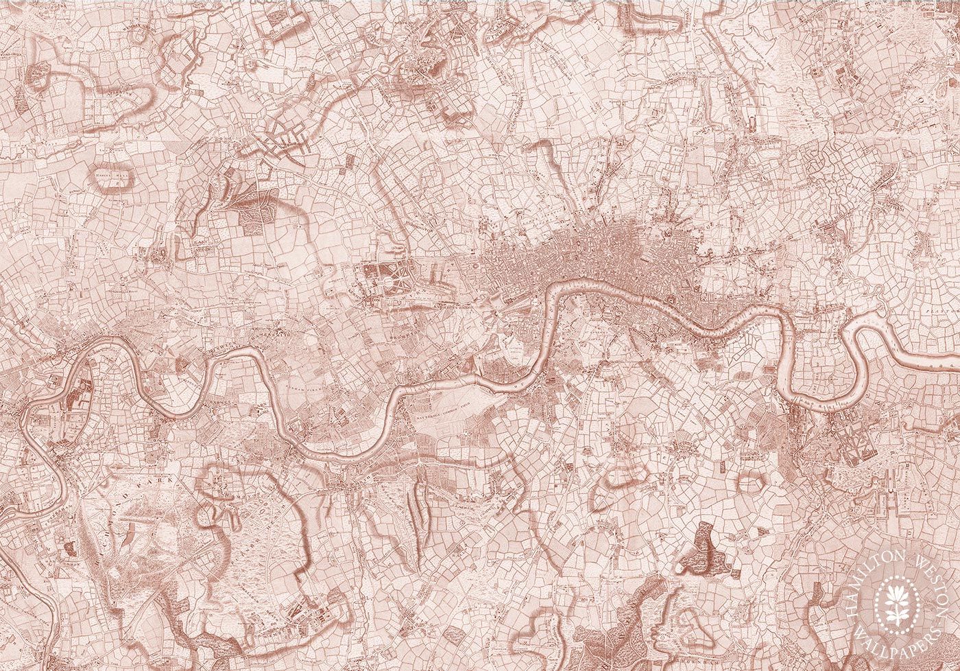 London Map, Georgian Wallpaper - 3