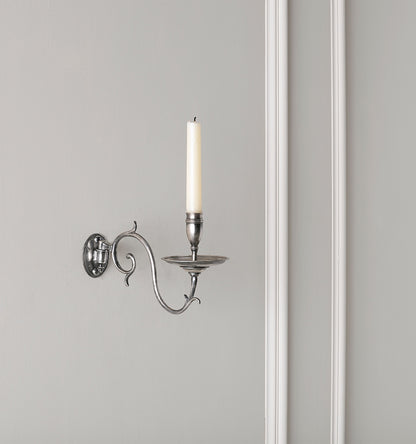 Braemore Candle Sconce Silvered