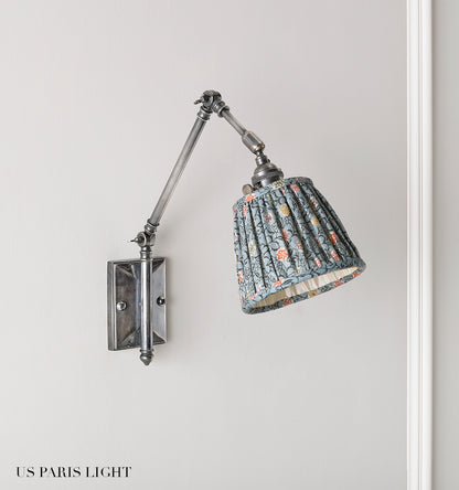 Paris Light with US Mounting Backplate - Antique Silver