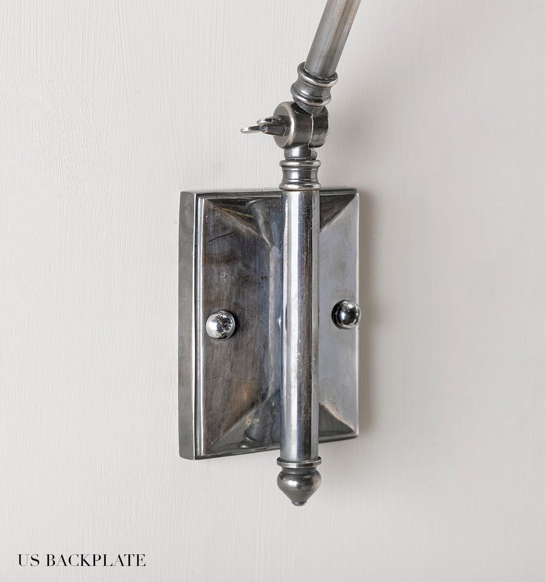 Paris Light with US Mounting Backplate - Antique Silver