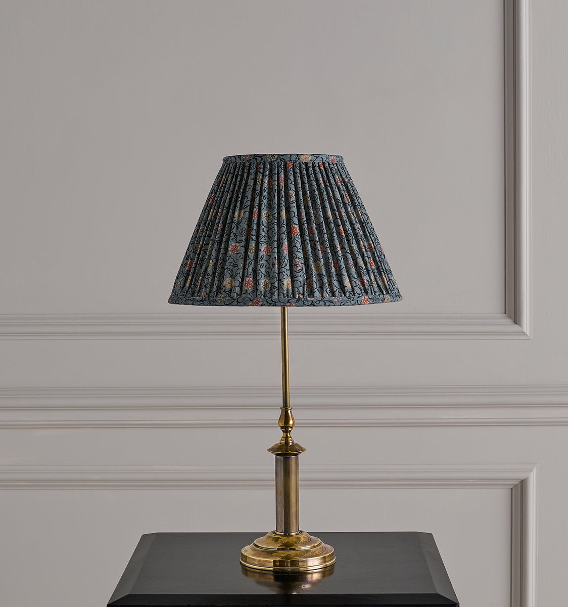 Dorchester Lamp with Shade - Antique Brass