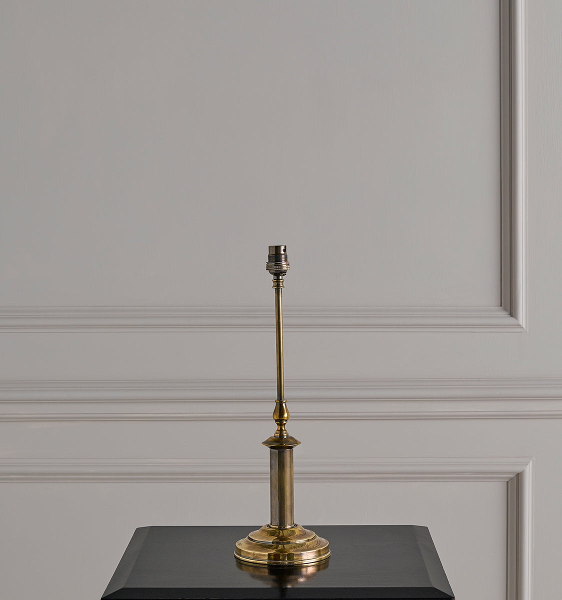 Dorchester Lamp with Shade - Antique Brass