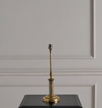 Dorchester Lamp with Shade - Antique Brass