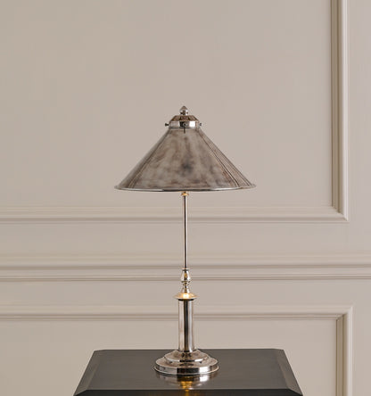 Dorchester Lamp with Shade - Antique Silver