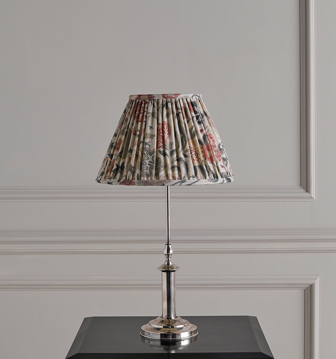 Dorchester Lamp with Shade - Antique Silver